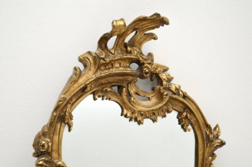 ANTIQUE FRENCH GILT BRONZE MIRROR - ADDITIONAL PHOTO 4