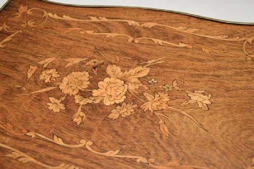 ANTIQUE FRENCH INLAID MARQUETRY ETAGERE - ADDITIONAL PHOTO 5