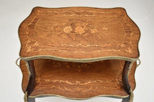 ANTIQUE FRENCH INLAID MARQUETRY ETAGERE - ADDITIONAL PHOTO 7