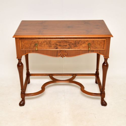 ANTIQUE WALNUT CONSOLE SIDE TABLE - ADDITIONAL PHOTO 6