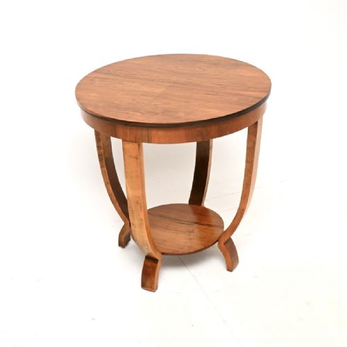 art deco figured walnut coffee table - CATEGORY: ANTIQUE TABLES - DATED 1930
