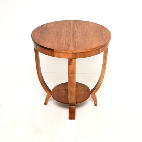 ART DECO FIGURED WALNUT COFFEE TABLE - ADDITIONAL PHOTO 5