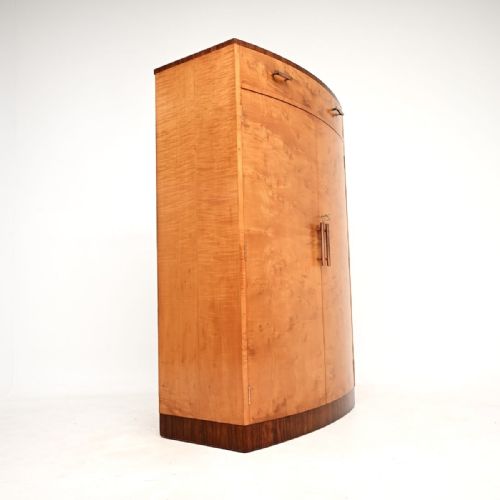 ART DECO SATIN BIRCH AND WALNUT COMPACTUM WARDROBE - ADDITIONAL PHOTO 7
