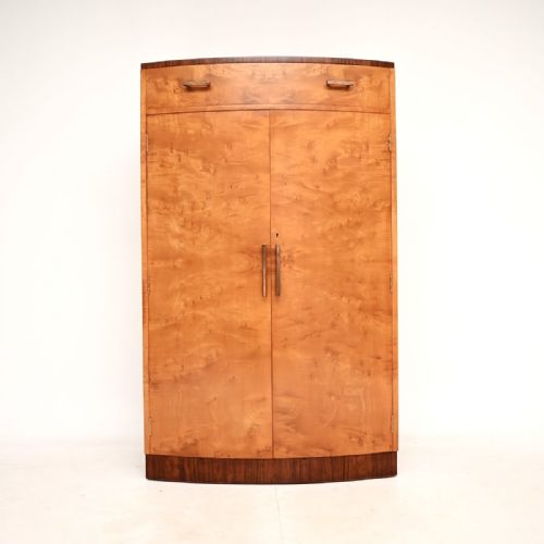 ART DECO SATIN BIRCH AND WALNUT COMPACTUM WARDROBE - ADDITIONAL PHOTO 8