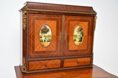 ANTIQUE FRENCH ORMOLU MOUNTED ESCRITOIRE DESK - ADDITIONAL PHOTO 1