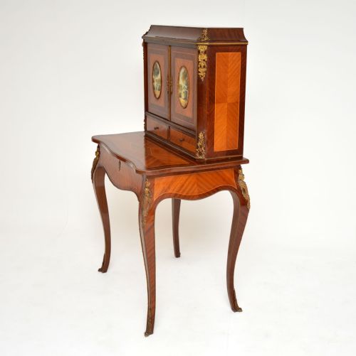 ANTIQUE FRENCH ORMOLU MOUNTED ESCRITOIRE DESK - ADDITIONAL PHOTO 8