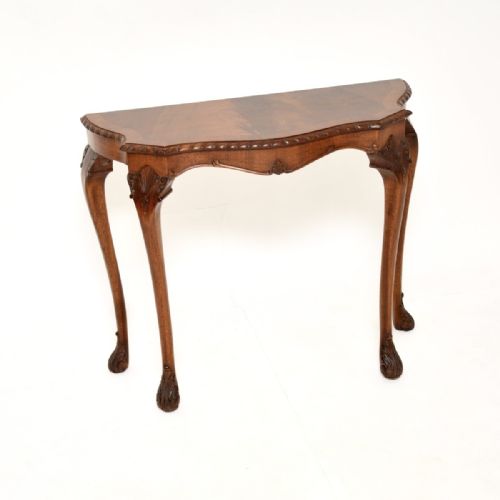 ANTIQUE MAHOGANY CONSOLE SIDE TABLE