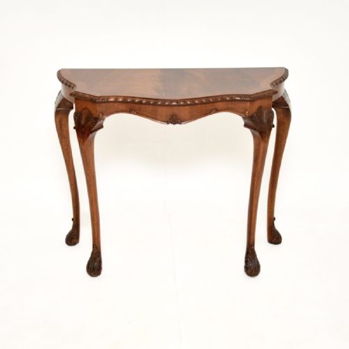 ANTIQUE MAHOGANY CONSOLE SIDE TABLE - ADDITIONAL PHOTO 1