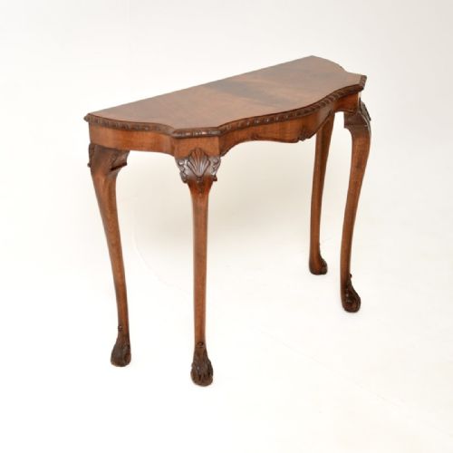 ANTIQUE MAHOGANY CONSOLE SIDE TABLE - ADDITIONAL PHOTO 2