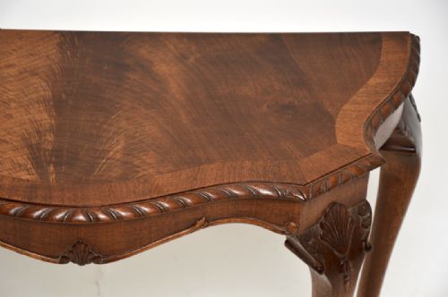 ANTIQUE MAHOGANY CONSOLE SIDE TABLE - ADDITIONAL PHOTO 3