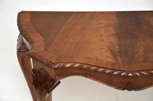 ANTIQUE MAHOGANY CONSOLE SIDE TABLE - ADDITIONAL PHOTO 4