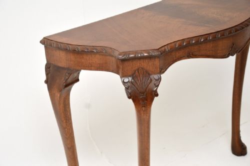 ANTIQUE MAHOGANY CONSOLE SIDE TABLE - ADDITIONAL PHOTO 6