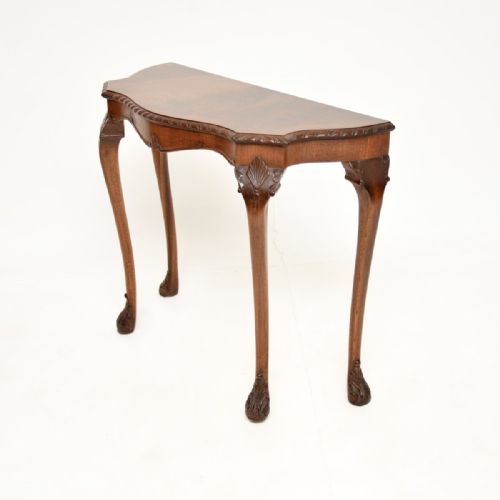 ANTIQUE MAHOGANY CONSOLE SIDE TABLE - ADDITIONAL PHOTO 7