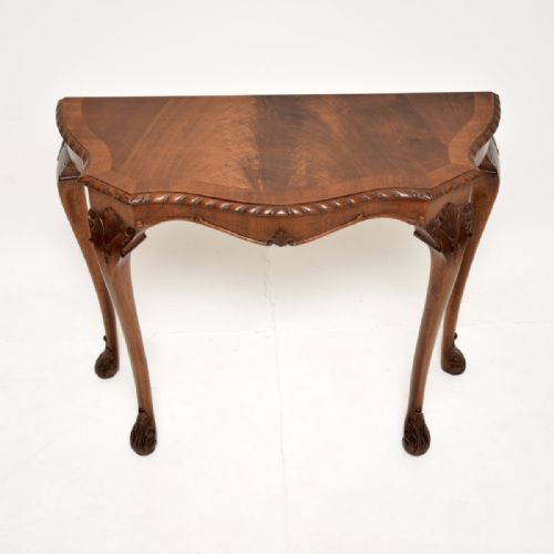ANTIQUE MAHOGANY CONSOLE SIDE TABLE - ADDITIONAL PHOTO 8