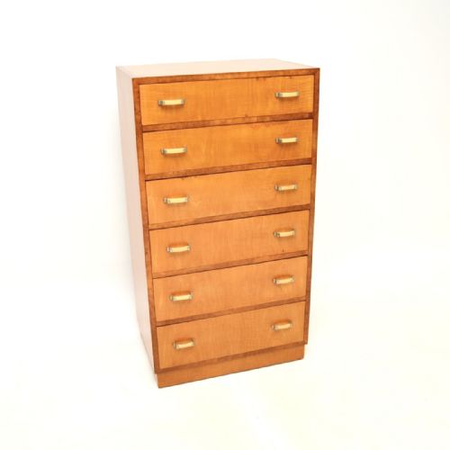 ART DECO SATINWOOD AND WALNUT CHEST OF DRAWERS - ADDITIONAL PHOTO 1