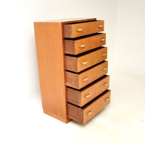 ART DECO SATINWOOD AND WALNUT CHEST OF DRAWERS - ADDITIONAL PHOTO 5