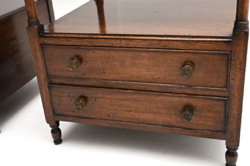 PAIR OF ANTIQUE GEORGIAN STYLE MAHOGANY SIDE TABLES - ADDITIONAL PHOTO 5
