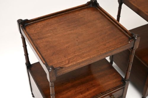 PAIR OF ANTIQUE GEORGIAN STYLE MAHOGANY SIDE TABLES - ADDITIONAL PHOTO 9