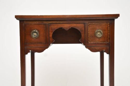 ANTIQUE EDWARDIAN INLAID MAHOGANY SIDE TABLE - ADDITIONAL PHOTO 3