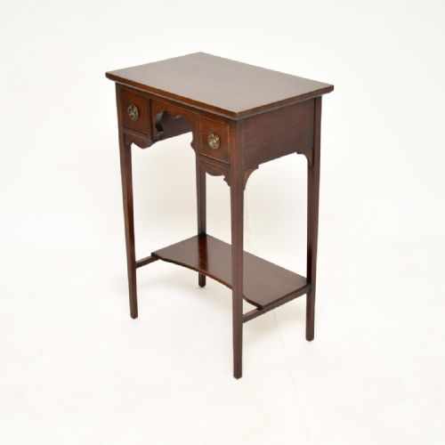 ANTIQUE EDWARDIAN INLAID MAHOGANY SIDE TABLE - ADDITIONAL PHOTO 6