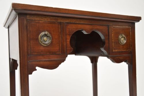 ANTIQUE EDWARDIAN INLAID MAHOGANY SIDE TABLE - ADDITIONAL PHOTO 7