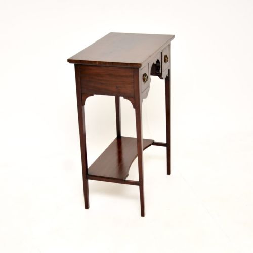 ANTIQUE EDWARDIAN INLAID MAHOGANY SIDE TABLE - ADDITIONAL PHOTO 8