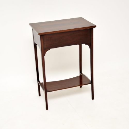 ANTIQUE EDWARDIAN INLAID MAHOGANY SIDE TABLE - ADDITIONAL PHOTO 9
