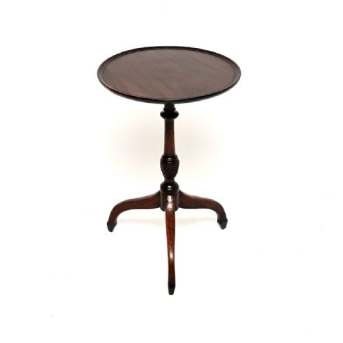 Antique Georgian Period Mahogany Snap Top Occasional Table
