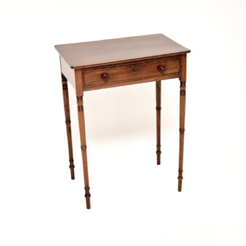 Antique Georgian Period Mahogany Side Table
