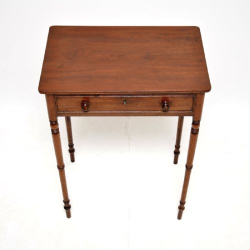 fig 1. Antique Georgian Period Mahogany Side Table