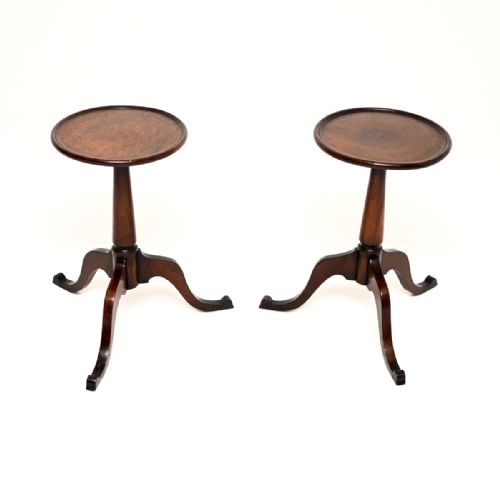Pair of Antique Georgian Period Mahogany Wine Tables

