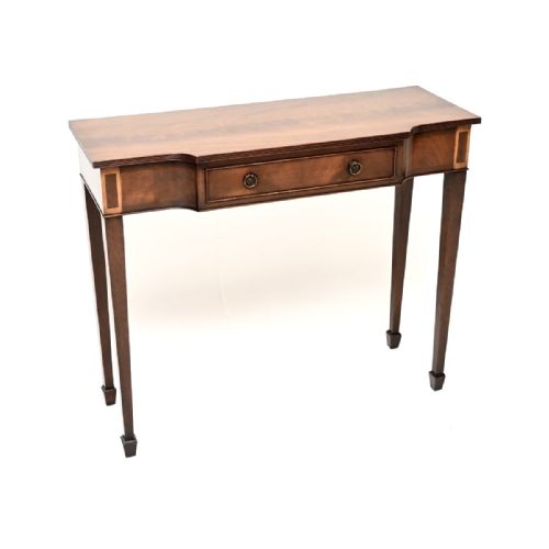 Antique Georgian Style Inlaid Mahogany Console Table

