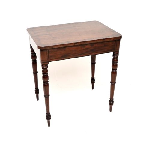 Antique Georgian Period Mahogany Side Table
