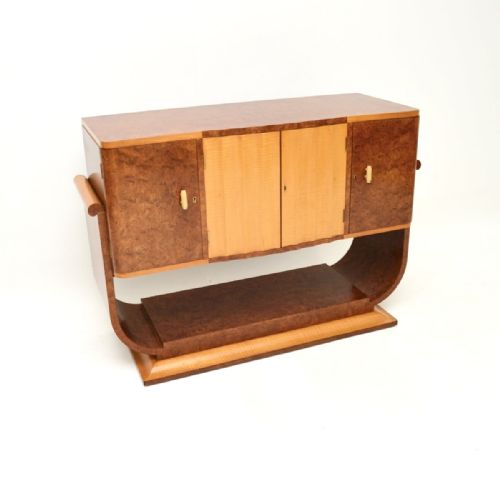 Art Deco Burr Walnut and Sycamore Sideboard
