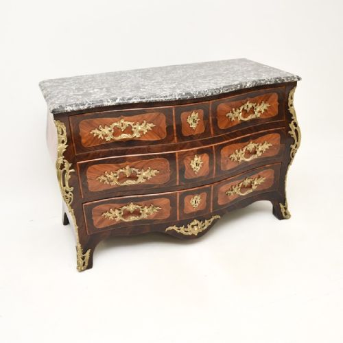 Antique French Louis XV Marble Top Commode by Jacques Bircklé
