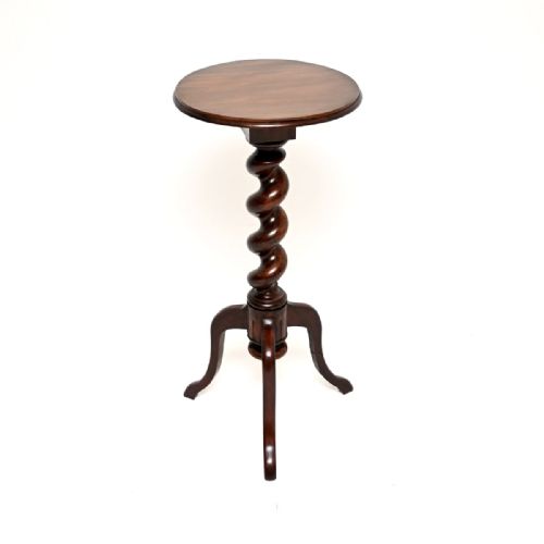 Antique Victorian Mahogany Barley Twist Occasional Table

