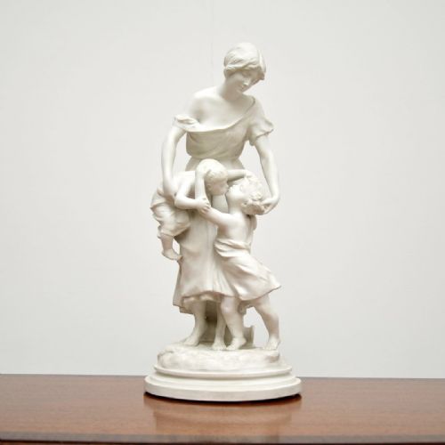 Antique French Bisque Sculpture by Luca Madrassi (1848–1919)
