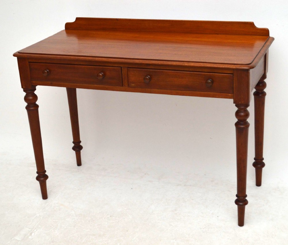 Antique Victorian Mahogany Writing Table Side Table or Dressing Table