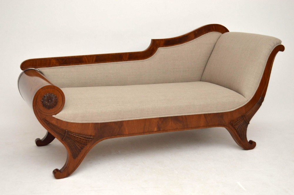 Antique Neoclassical Swedish Chaise Longue - Empire Style