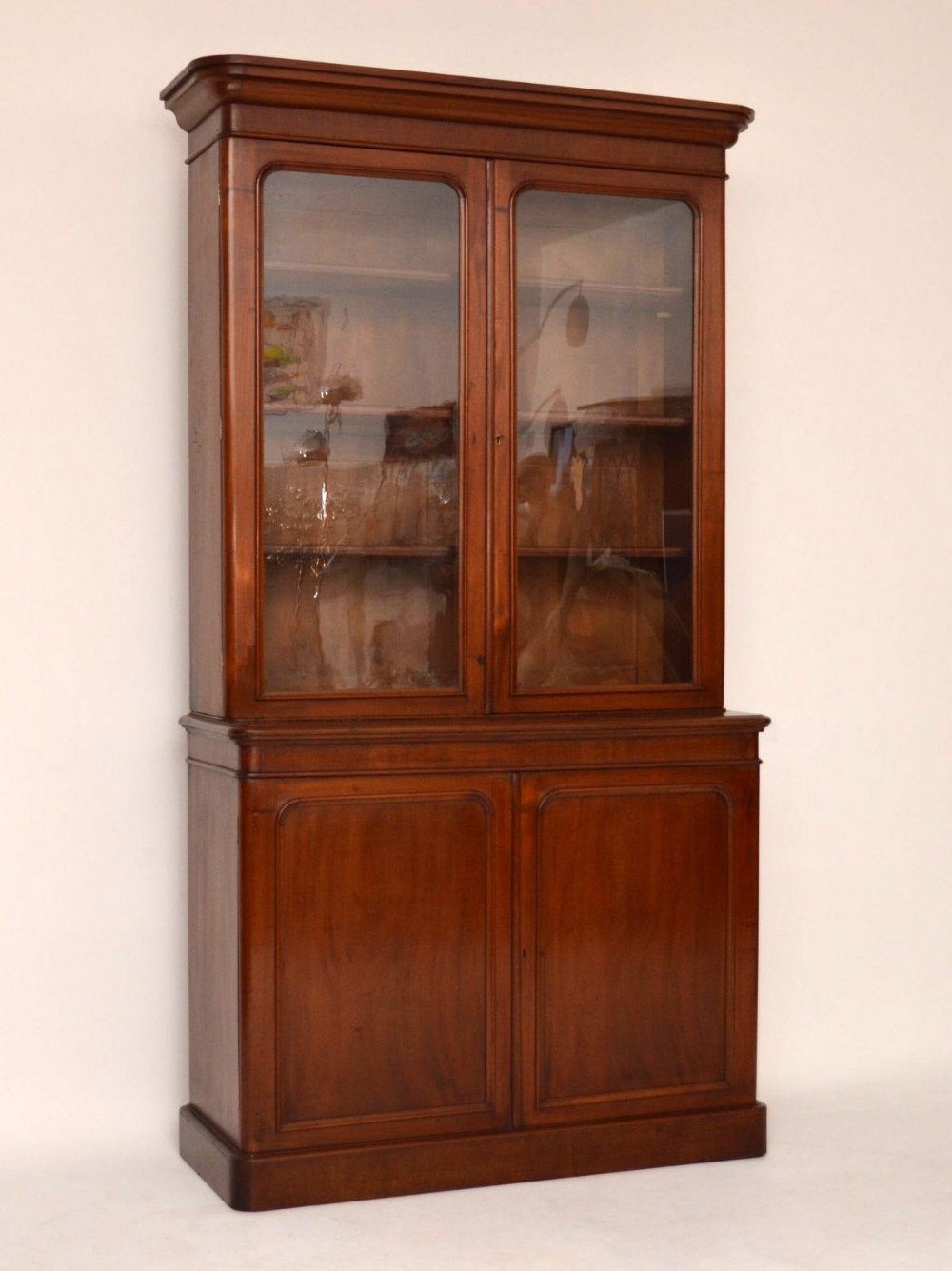 Antique Victorian Mahogany Library Bookcase