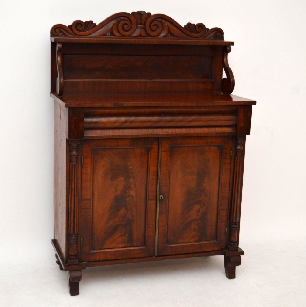 Antique William IV Mahogany Chiffonier Cabinet - Sideboard