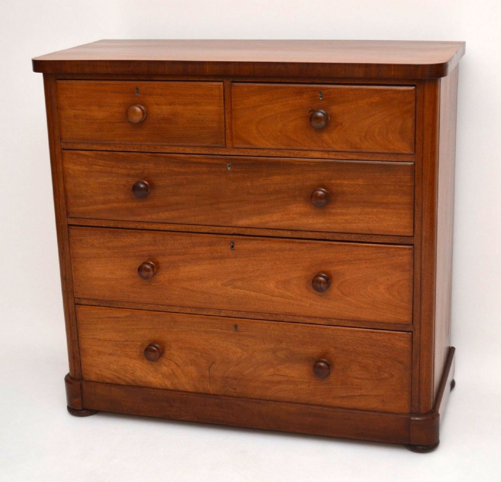 Large Antique Victorian Mahogany Chest of Drawers