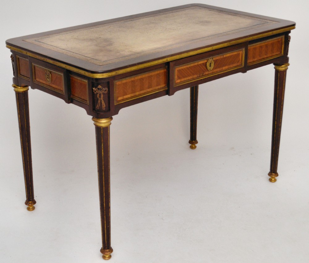 Antique French Gilt Mounted Writing Table - Desk