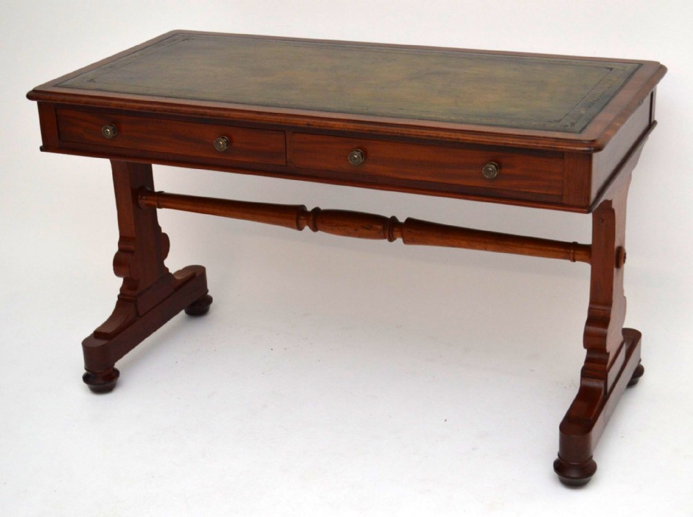 Antique William IV Mahogany Leather Top Writing Table