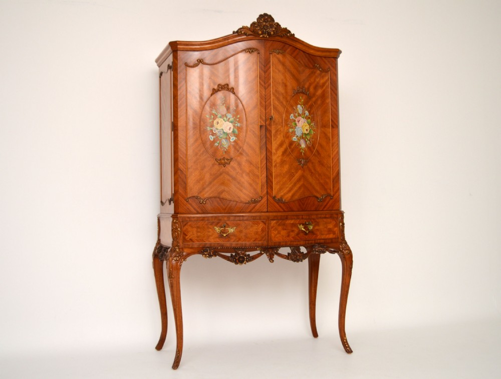 Antique French Kingwood Cocktail Cabinet