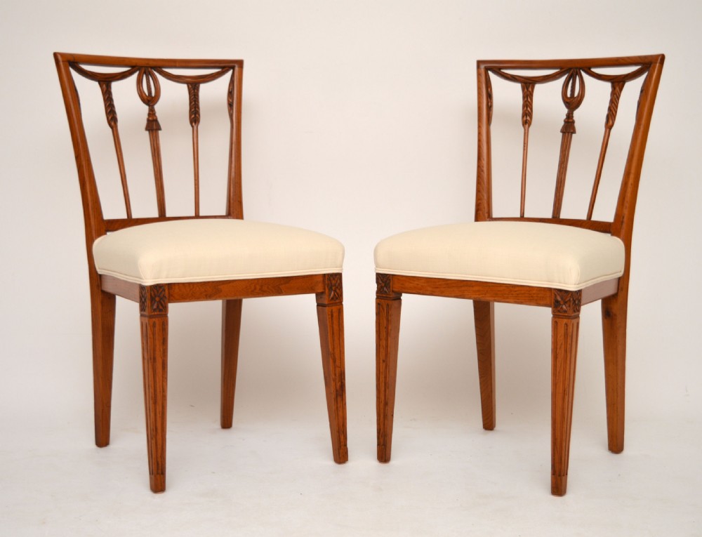 Pair of Antique Georgian Period Side Chairs
