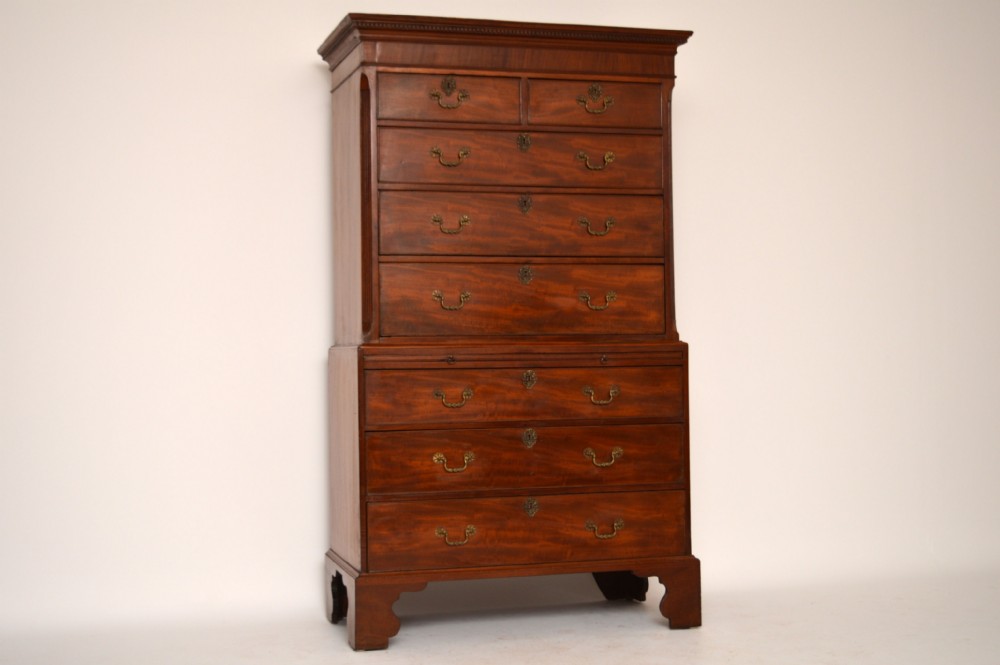 Antique Period Georgian Mahogany Chest on Chest Tallboy
