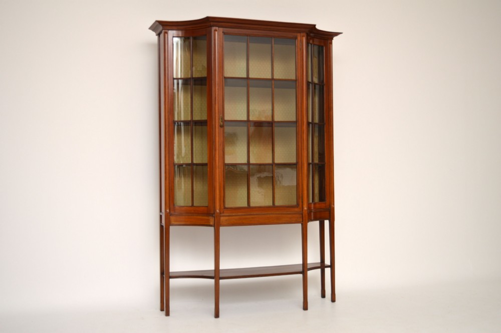 Large Edwardian Mahogany Display Cabinet