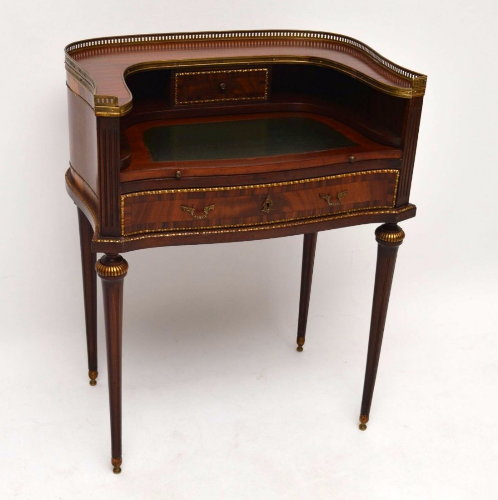 Antique French Mahogany Writing Table Desk