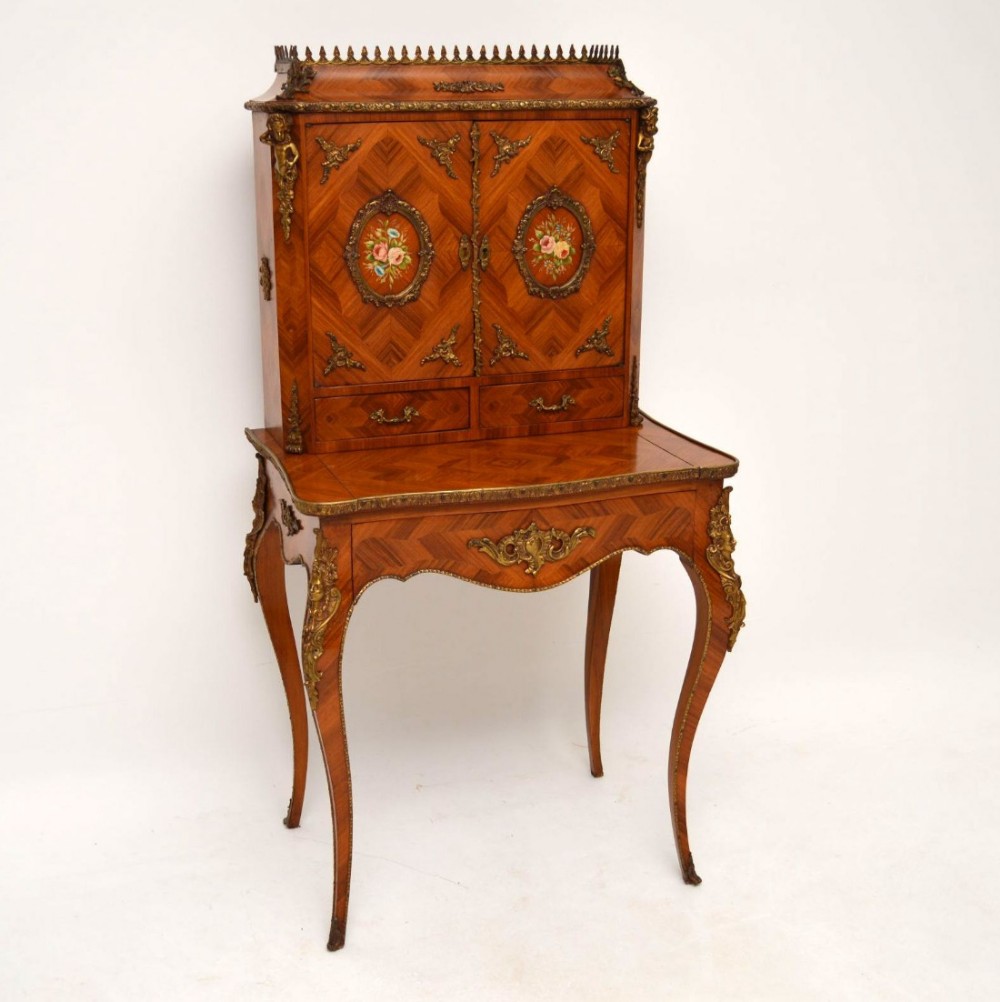 Antique French Kingwood Escritoire Writing Table 